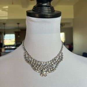 Vintage Rhinestone Bib Necklace